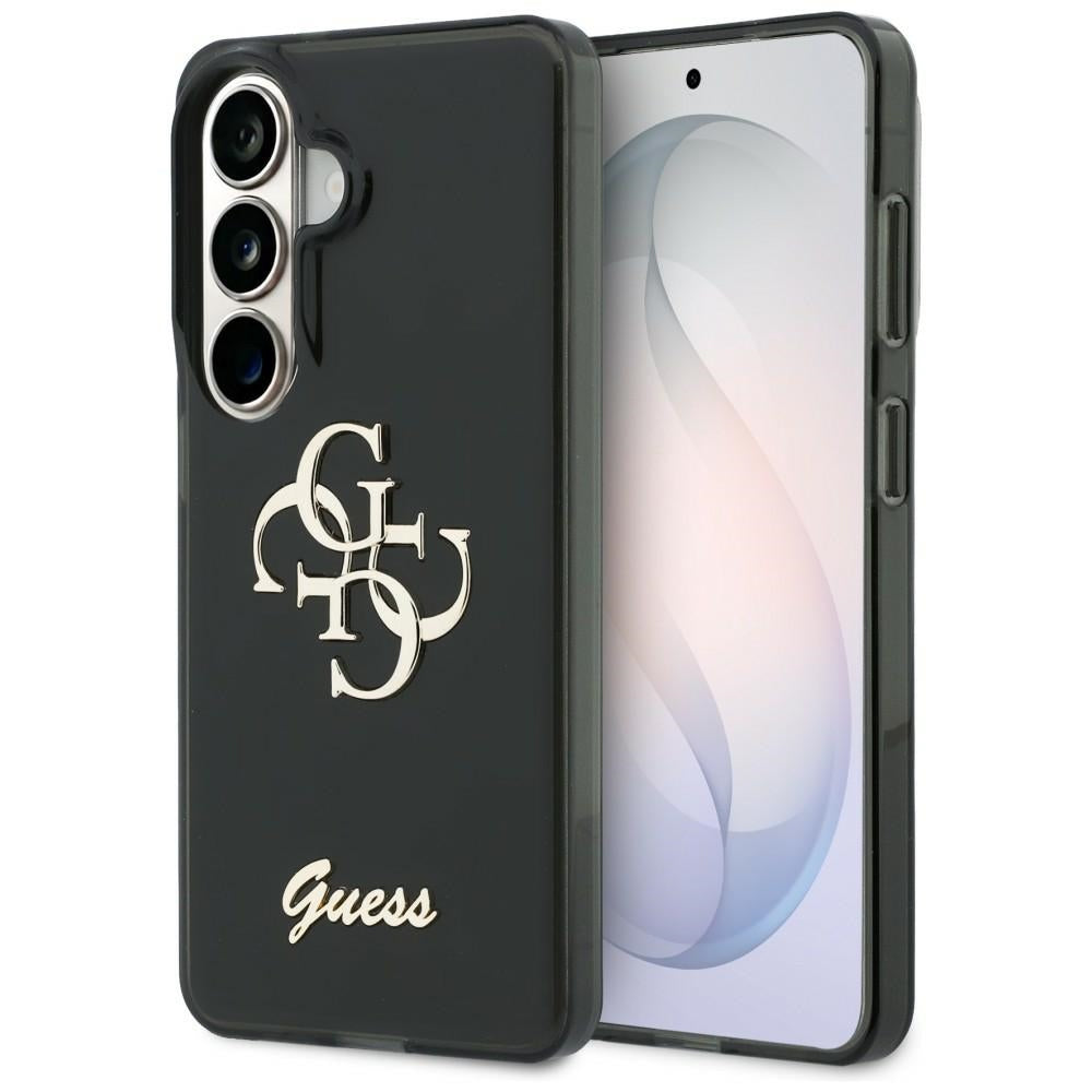 Case for Samsung Galaxy S26 S942, Guess, IML Big Metal 4G Script, Black
