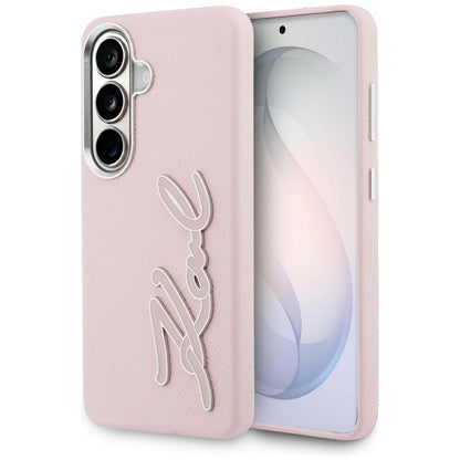 Case for Samsung Galaxy S26 S942, Karl Lagerfeld, Signature Resin Logo, Pink