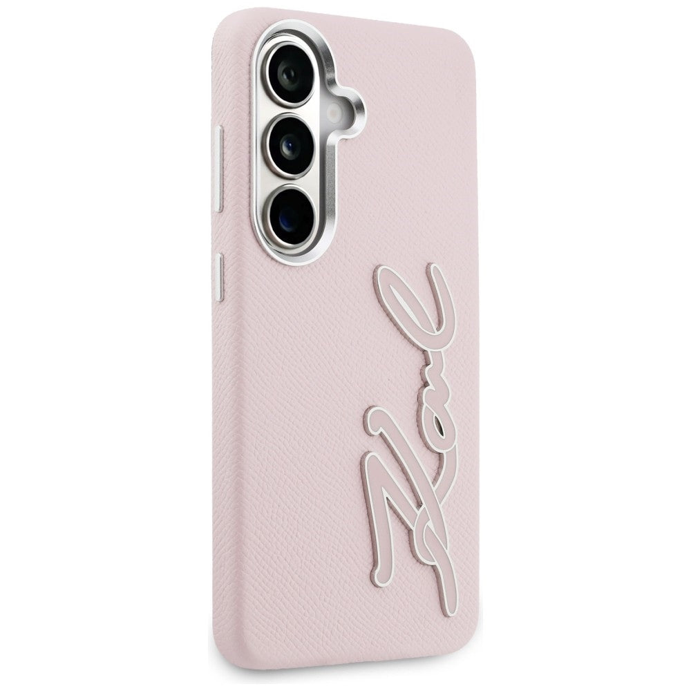 Case for Samsung Galaxy S26 S942, Karl Lagerfeld, Signature Resin Logo, Pink