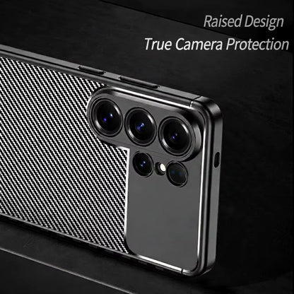 Case for Samsung Galaxy S26 Ultra S948, Techsuit, CarbonFiber, Black