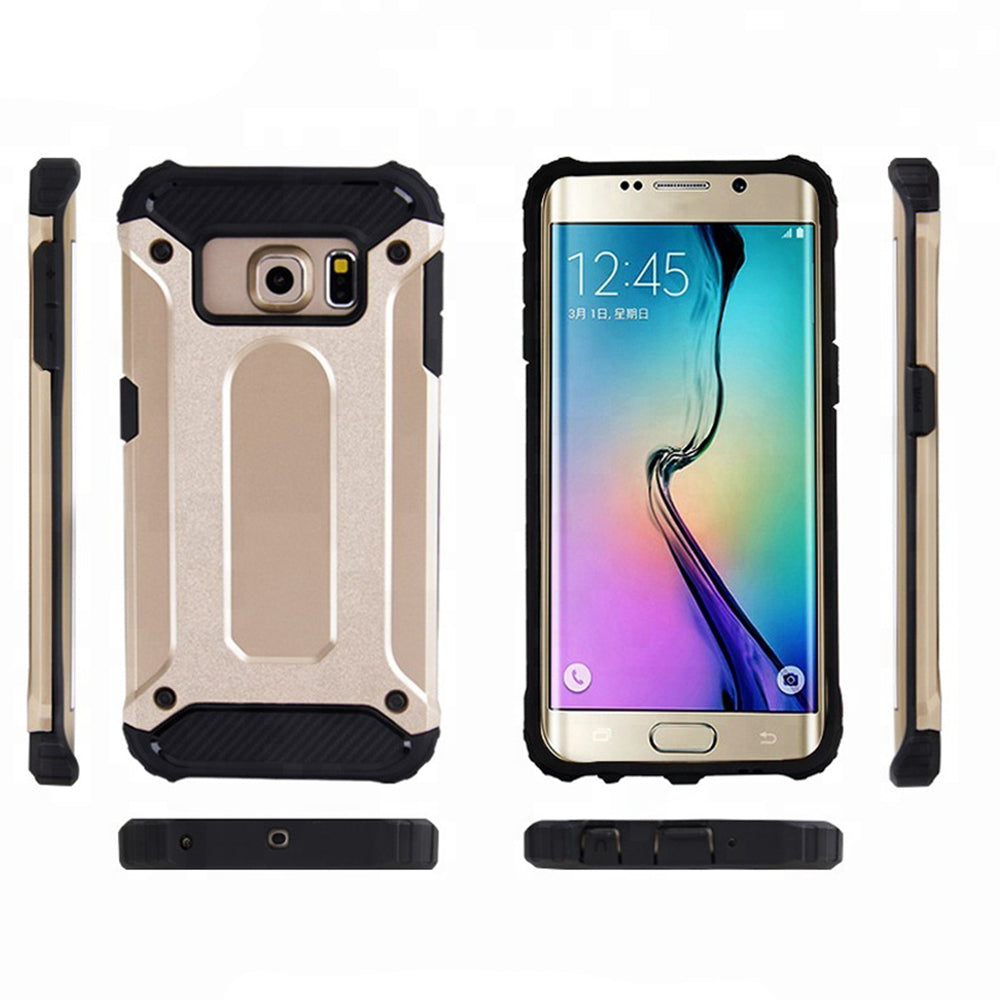 Case for Samsung Galaxy S6 G920, Techsuit, Hybrid Armor, Black
