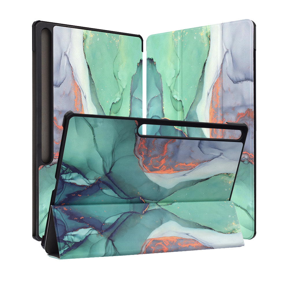 Case for Samsung Galaxy Tab S10 FE+, Techsuit, FoldPro Green Time, Multicolor