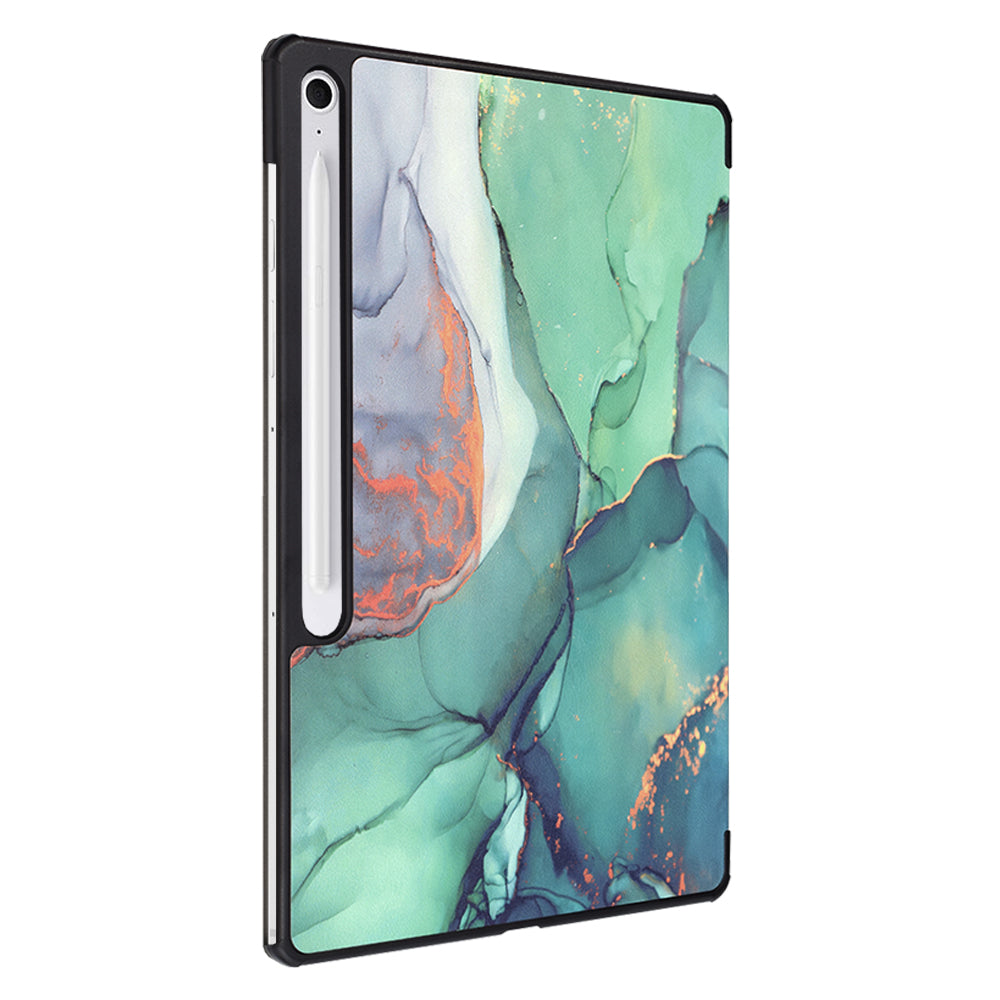 Case for Samsung Galaxy Tab S10 FE+, Techsuit, FoldPro Green Time, Multicolor