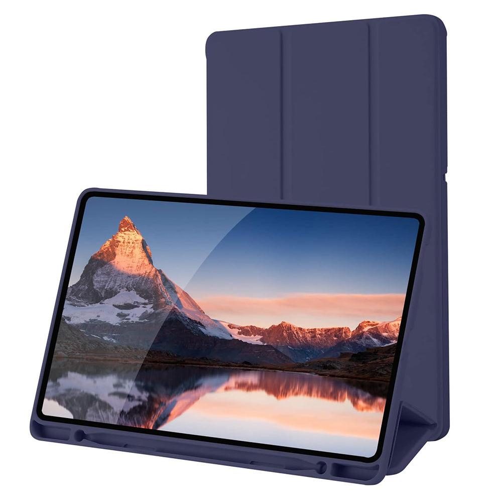 Case for Samsung Galaxy Tab S6 Lite (2024) / Tab S6 Lite (2022) / Tab S6 Lite (2020), Techsuit, Flex Trifold, Navy Blue