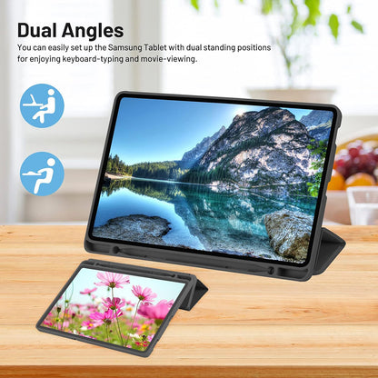 Case for Samsung Galaxy Tab S6 Lite (2024) / Tab S6 Lite (2022) / Tab S6 Lite (2020), Techsuit, Flex Trifold, Black