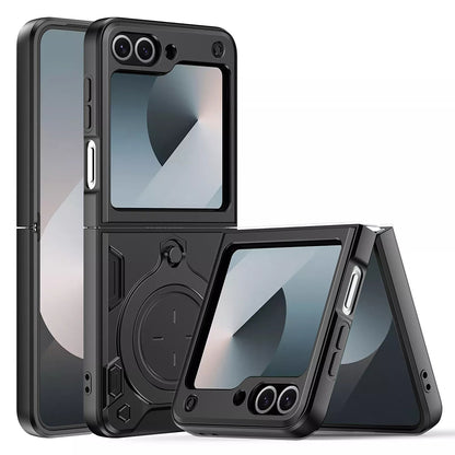Case for Samsung Galaxy Z Flip7 FE F761 / Z Flip6 F741, Techsuit, CamGuard Pro, Black