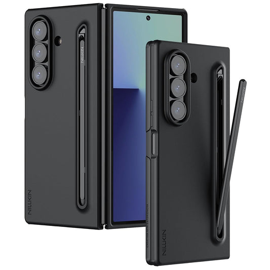 Case for Samsung Galaxy Z Fold7 F966, Nillkin, Flex Pure with S-Pen Holder, Black