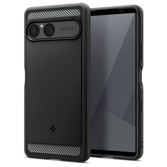 Case for Sony Xperia 10 VII, Spigen, Rugged Armor, Black