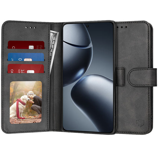 Case for Xiaomi 14T Pro, Techsuit, Diary Book, Black