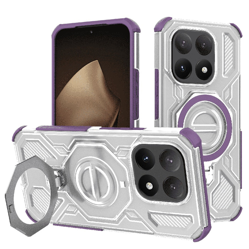 Case for Xiaomi 15T, Techsuit, Carbon Shield Pro, Purple
