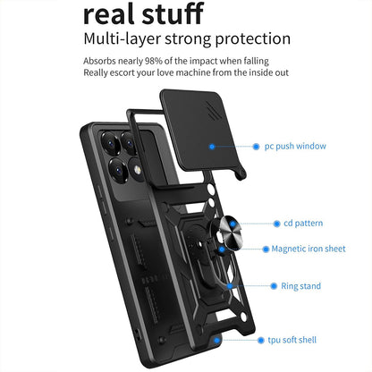 Case for Xiaomi Poco F6 Pro, Techsuit, CamShield, Blue