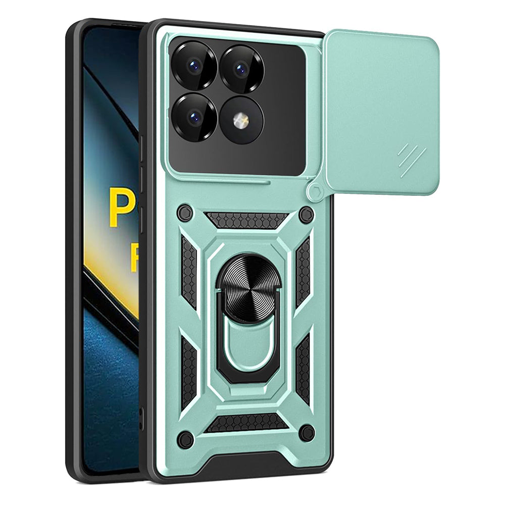 Case for Xiaomi Poco F6 Pro, Techsuit, CamShield, Green
