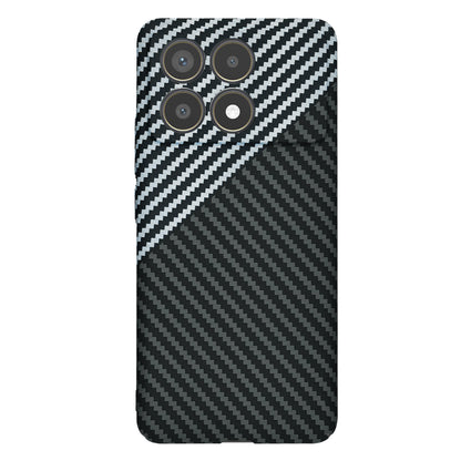 Case for Xiaomi Poco F6 Pro, Techsuit, Carbonite FiberShell, Black Gray