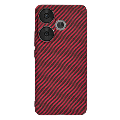 Case for Xiaomi Poco F6, Techsuit, Carbonite FiberShell, Red