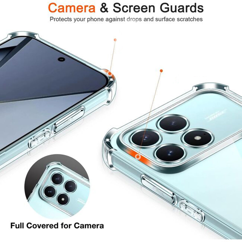 Case for Xiaomi Poco F8 Pro, Techsuit, Shockproof Clear, Transparent