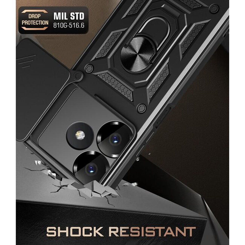 Case for Xiaomi Poco M6 4G / Redmi 13, Techsuit, CamShield, Black