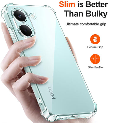 Case for Xiaomi Poco X8 Pro, Techsuit, Shockproof Clear, Transparent
