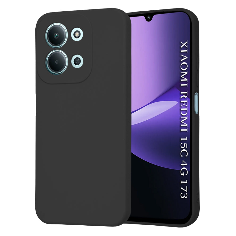 Case for Xiaomi Redmi 15C 5G / 15C 4G, Techsuit, SoftFlex, Black