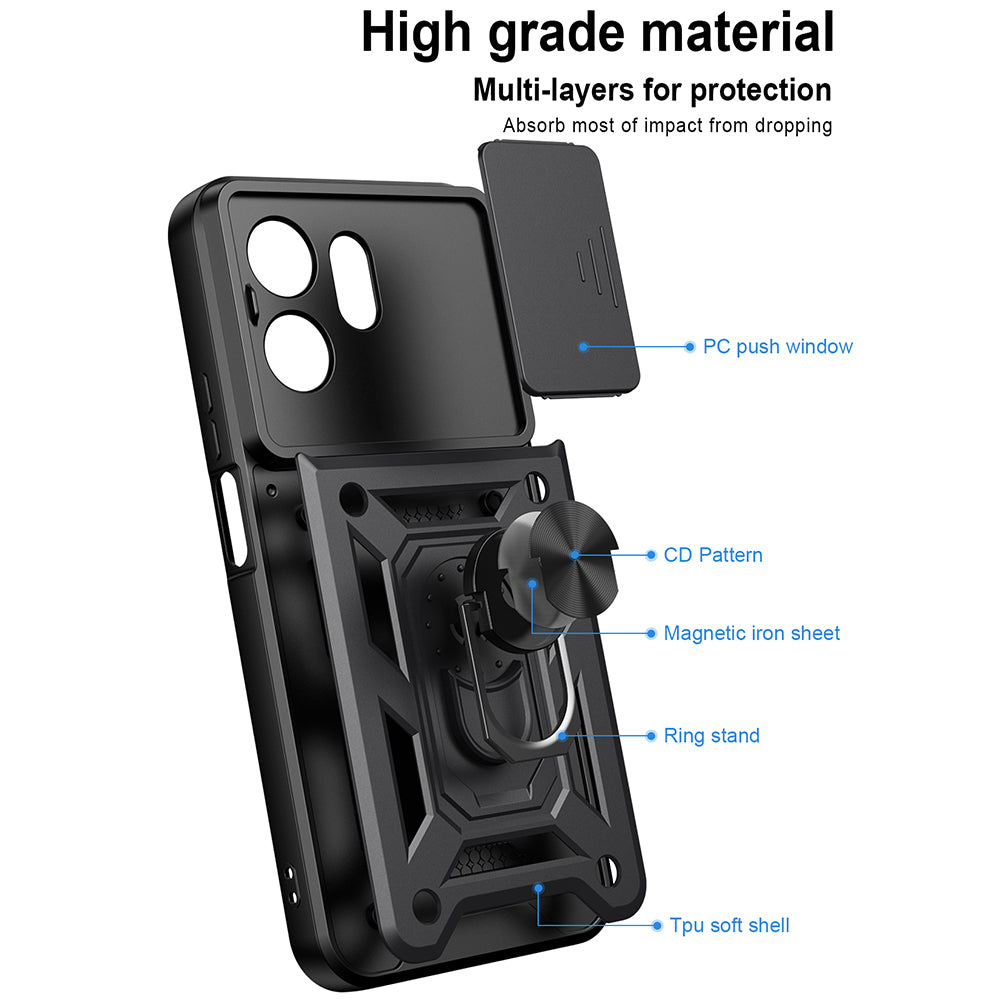 Case for Xiaomi Redmi 17 5G / 17 4G, Techsuit, CamShield, Black