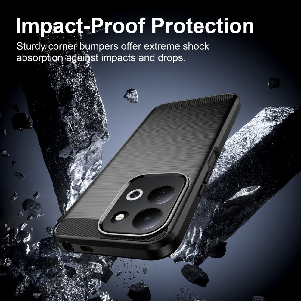 Case for Xiaomi Redmi 17 5G / 17 4G, Techsuit, Carbon, Black