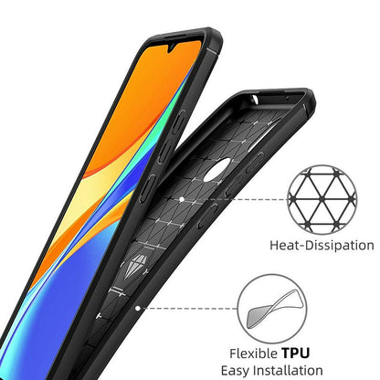 Case for Xiaomi Redmi 9C NFC / 9C, Techsuit, Carbon, Black