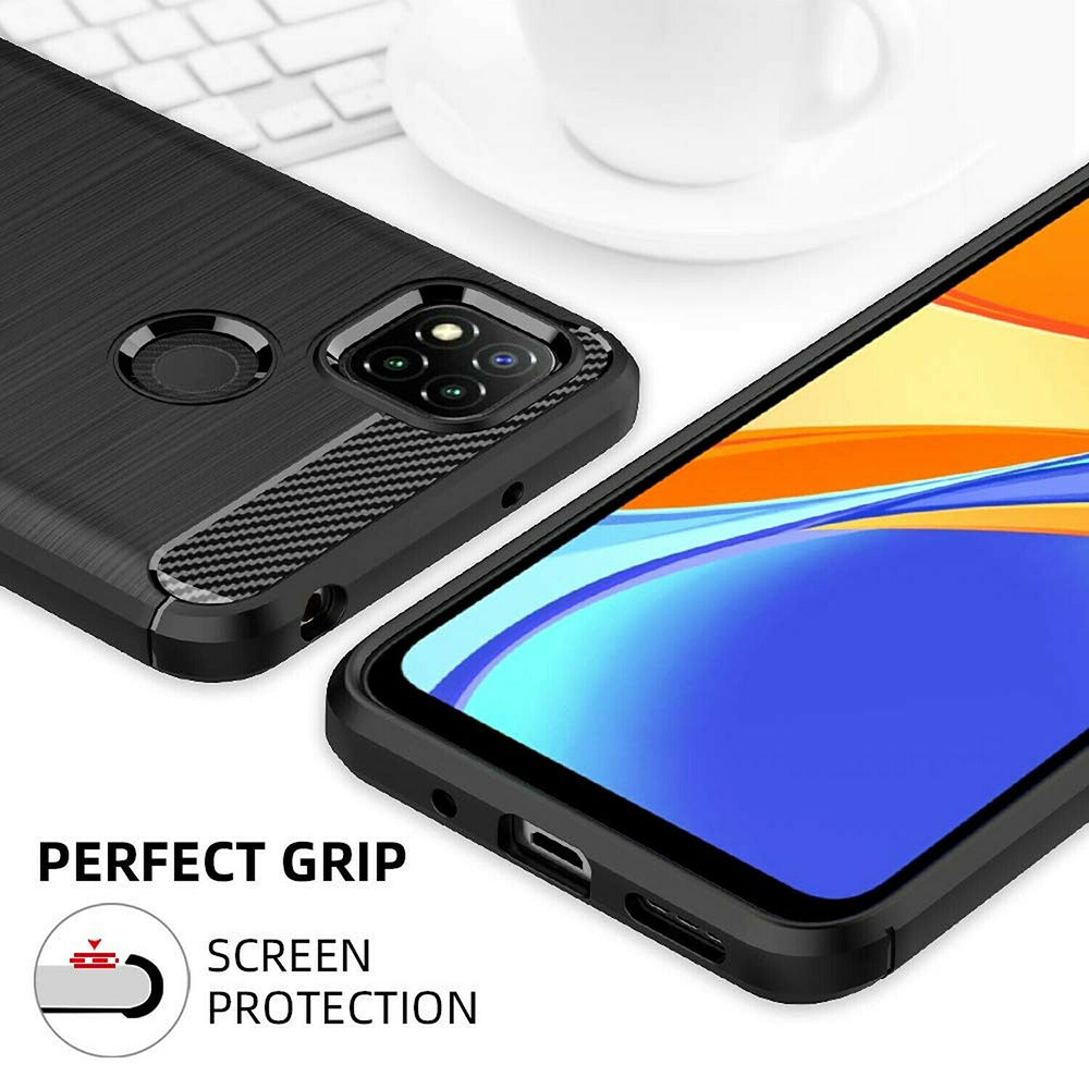 Case for Xiaomi Redmi 9C NFC / 9C, Techsuit, Carbon, Black