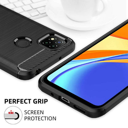 Case for Xiaomi Redmi 9C NFC / 9C, Techsuit, Carbon, Black