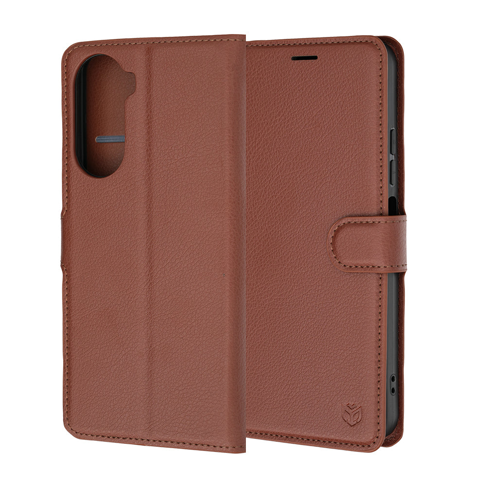 Case for Xiaomi Redmi A7 Pro 4G, Techsuit, Leather Folio, Brown