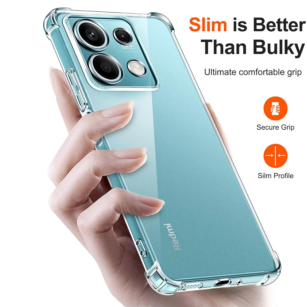 Case for Xiaomi Redmi Note 13 Pro 4G / Poco M6 Pro 4G, Techsuit, Shockproof Clear, Transparent