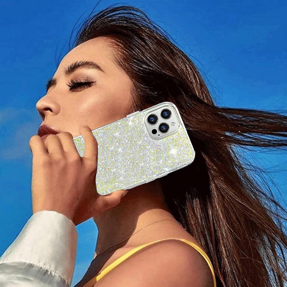 Case for Xiaomi Redmi Note 13 Pro+, Techsuit, Sparkly Glitter, Pink