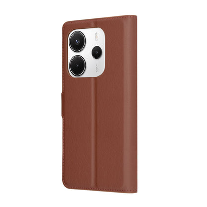 Case for Xiaomi Redmi Note 14 4G (Regional), Techsuit, Leather Folio, Brown