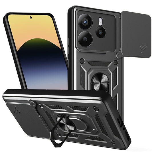 Case for Xiaomi Redmi Note 14 5G, Techsuit, CamShield, Black