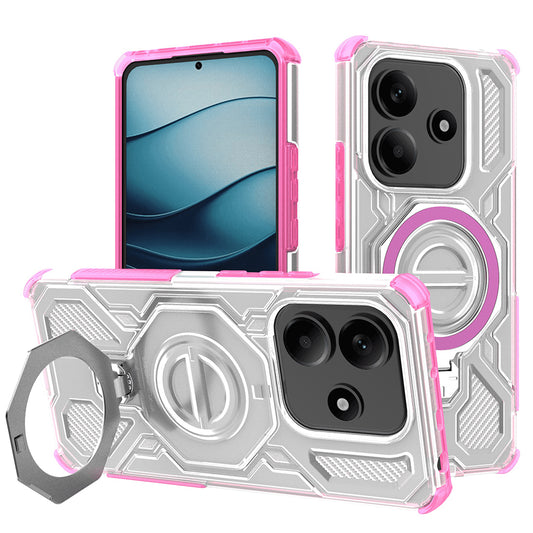 Case for Xiaomi Redmi Note 14 5G, Techsuit, Carbon Shield Pro, Pink