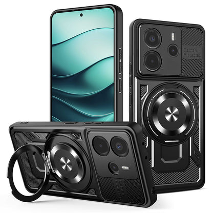 Case for Xiaomi Redmi Note 14 5G, Techsuit, RuggedCam, Black