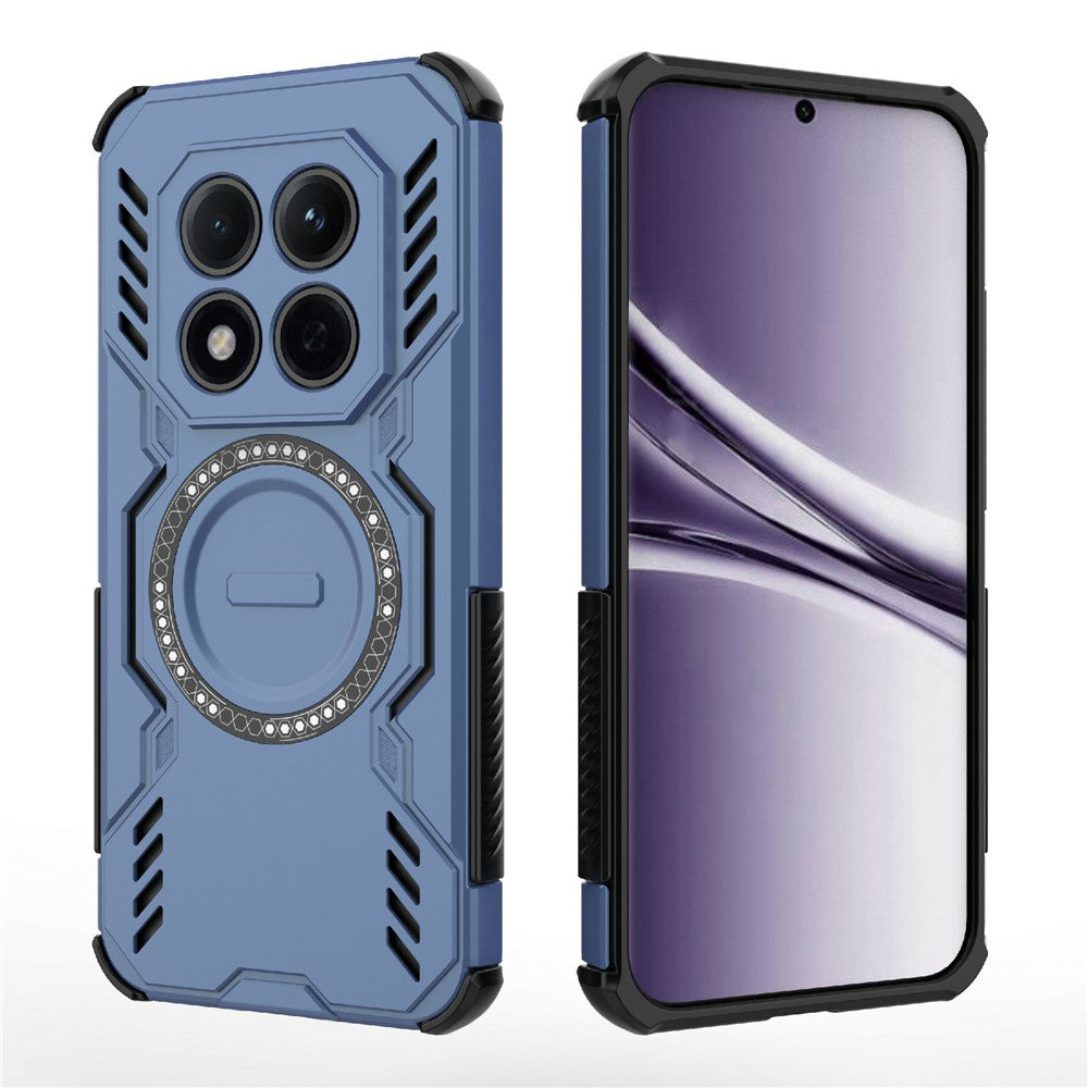 MagSafe Case for Xiaomi Redmi Note 15 Pro 4G, Techsuit, ArmorMag, Blue