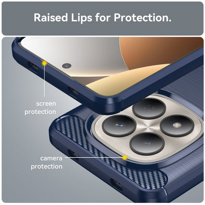 Case for Xiaomi Redmi Note 15 Pro 4G, Techsuit, Carbon, Blue