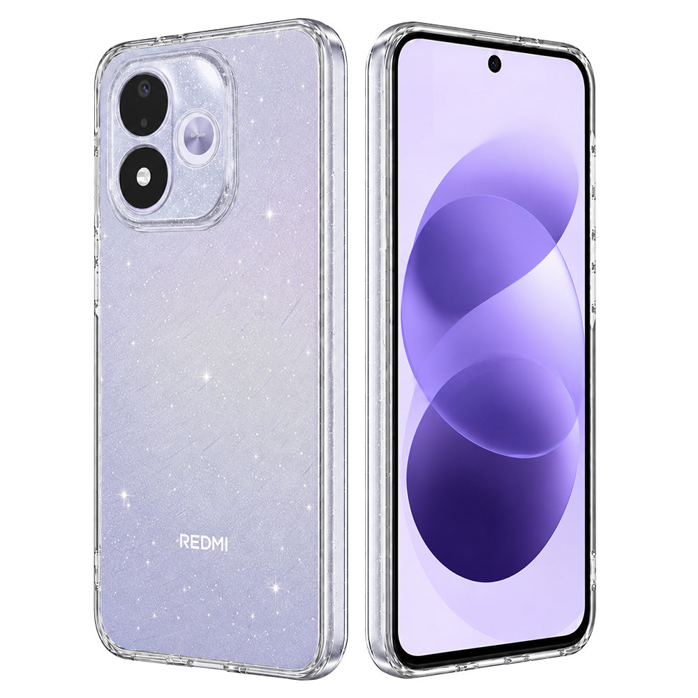 Case for Xiaomi Redmi Note 17 4G / Note 17 5G, Techsuit, SparkleSkin, Transparent