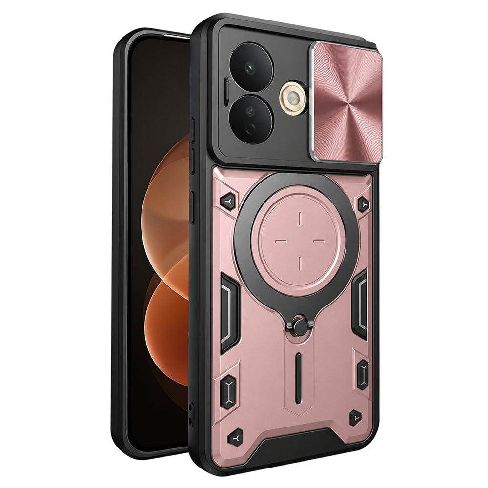Case for Xiaomi Redmi Note 17 Pro, Techsuit, CamGuard Pro, Rose Gold