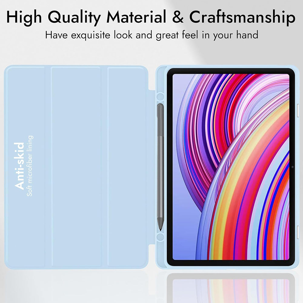 Case for Xiaomi Redmi Pad 2 Pro, Techsuit, Flex Trifold, Navy Blue