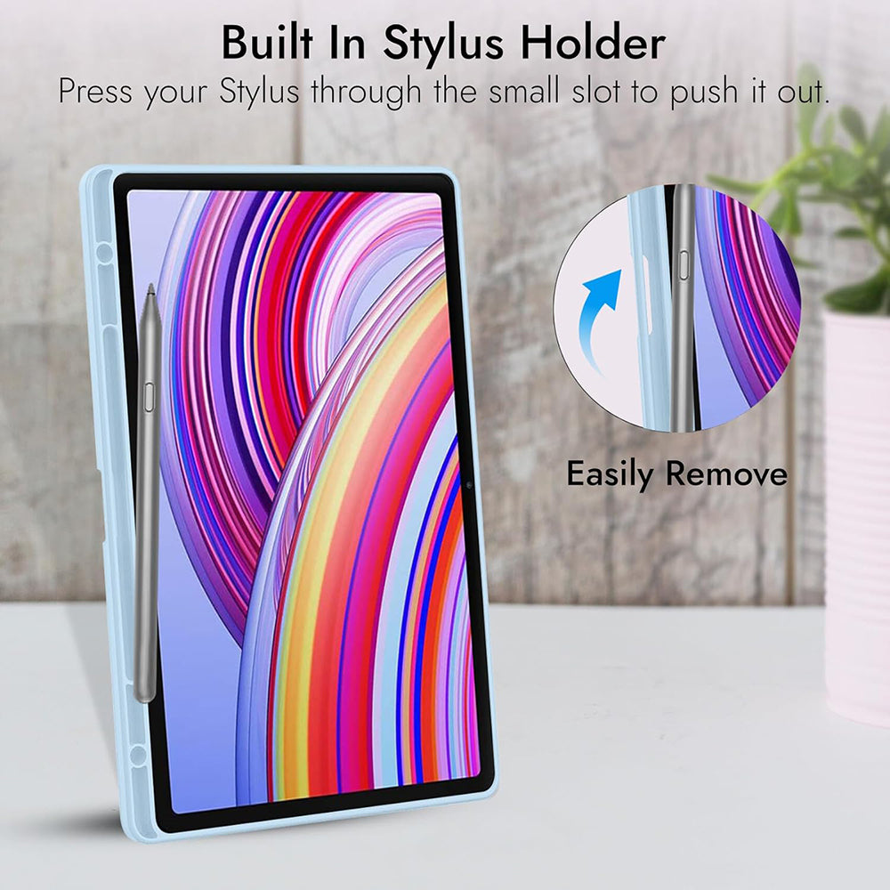 Case for Xiaomi Redmi Pad Pro / Pad / Pad Pro 5G, Techsuit, Flex Trifold, Blue