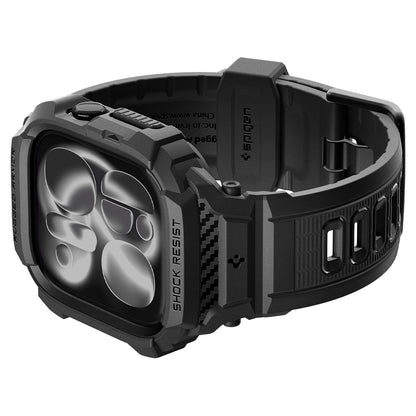 Spigen Rugged Armor Pro Case for Apple Watch Series 12 46mm, Matte Black ACS11894