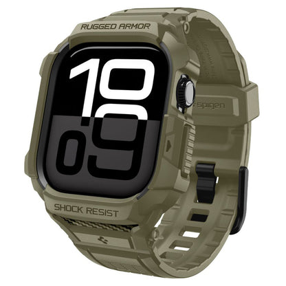 Spigen Rugged Armor Pro V2 Case for Apple Watch Series 10 46mm, Khaki