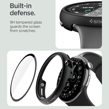Spigen Thin Fit 360 Case for Google Pixel Watch 45mm Series, Black ACS11746