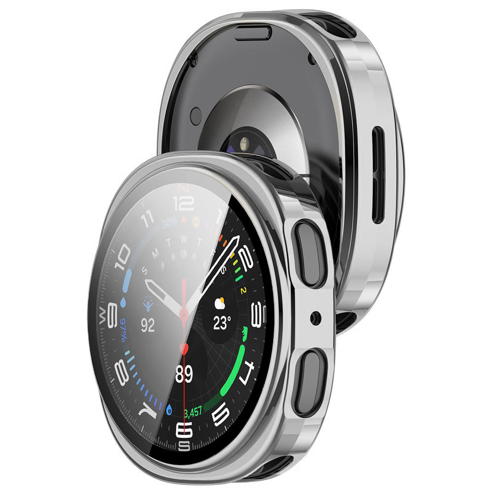 Techsuit Defense360 Pro Case for Samsung Galaxy Watch9 / Watch8 44mm, Silver