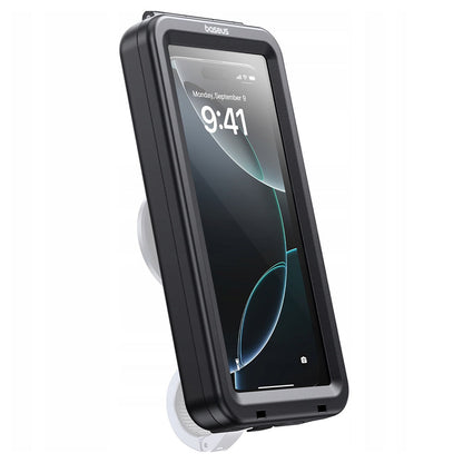 Universal Waterproof Case Compatible with Magnetic Bicycle Mount, Baseus, PrimeTrip VB1, Black C0013D01