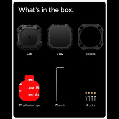 Spigen Tough Armor Waterproof Case for Apple AirTag, Black ACS09781