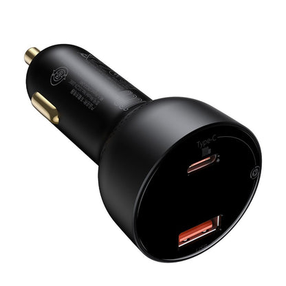 Baseus Superme Car Charger with USB-C Cable, 100W, 5A, 1 x USB-A - 1 x USB-C, Black TZCCZX-01