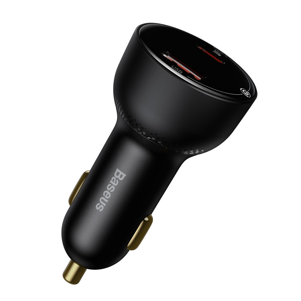 Baseus Superme Car Charger with USB-C Cable, 100W, 5A, 1 x USB-A - 1 x USB-C, Black TZCCZX-01
