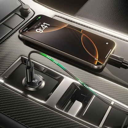 Baseus PrimeTrip VP2 Car Charger with USB-C Cable, 45W, 3A, 1 x USB-C, Black C0206800