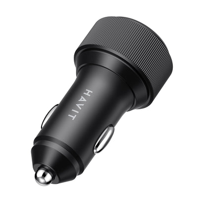 HAVIT CC2014 Car Charger, 30W, 3A, 2 x USB-C, Black